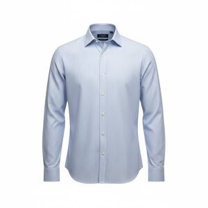 Chaps Men's Blue plaid long sleeve Dress Shirt